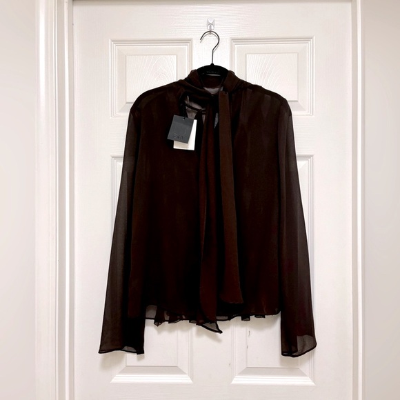 NWT ZARA Ruffled Shirt - Picture 10 of 12